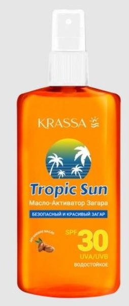 Изображение товара Krassa масло-активатор загара Tropic Sun SPF-30 150мл Krassa масло-активатор загара Tropic Sun SPF-30 150мл фотография