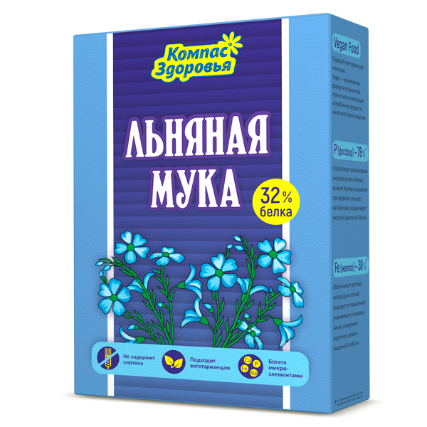 Изображение товара Мука льняная, 300 г Мука льняная, 300 г фотография