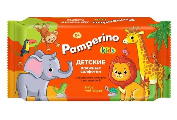 Изображение товара Салфетки влажные Памперино Kids с ромашкой и витамином E с клапаном №130 Салфетки влажные Памперино Kids с ромашкой и витамином E с клапаном №130 фотография
