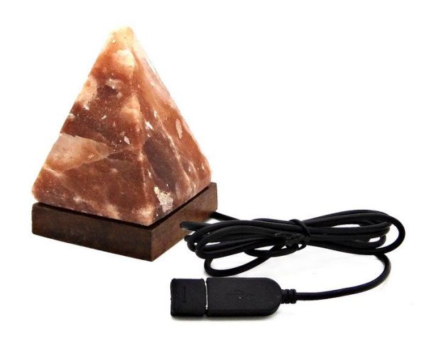 Изображение товара Лампа солевая Пирамида USB Wonder Life c led лампой Лампа солевая Пирамида USB Wonder Life c led лампой фотография