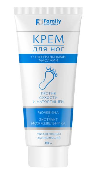 Изображение товара Крем для ног с Мочевиной/Экстрактом можжевельника Фэмили Косметик 110мл Крем для ног с Мочевиной/Экстрактом можжевельника Фэмили Косметик 110мл фотография